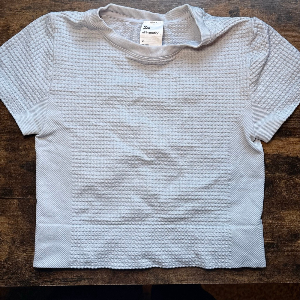 Pair of two Women's All in Motion‎ Short Sleeve Tee XS Gray & Black